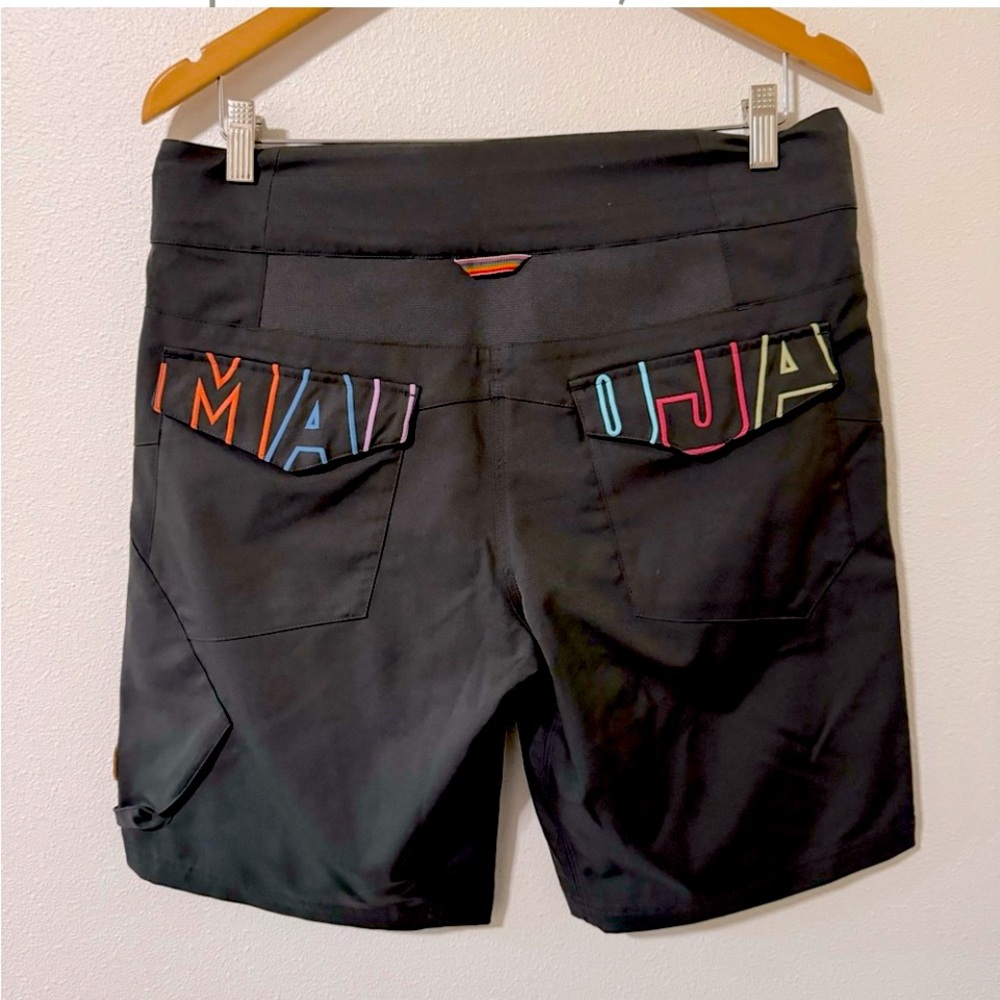 Maloja AllisonM. Multisport Cycling Shorts Gray Longline Rainbow Logo-Medium